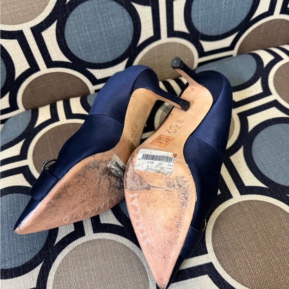 EUC | Sticcato | Elegant Blue Satin Pumps - Picture 12 of 13